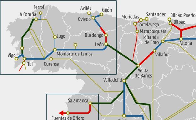 Imagen de los trabajos a desarrollar en el Corredor Atlántico, a su paso por la provincia.