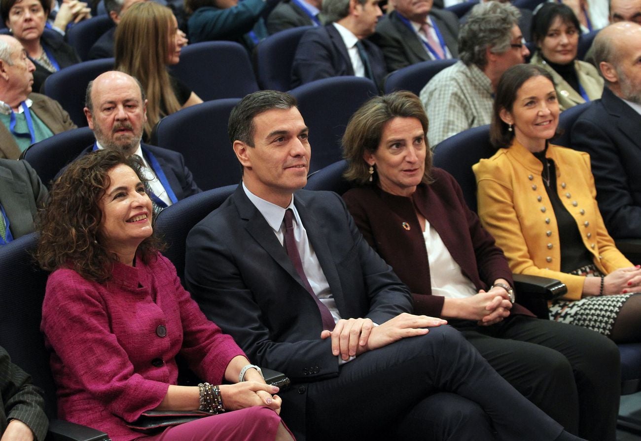 El presidente del Gobierno, Pedro Sánchez, presenta el marco 'Energía y Clima', que incluye el anteproyecto de Ley de cambio Climático, el borrador del Plan Nacional Integrado de Energía y Clima y la Estrategia de Transición Justa.