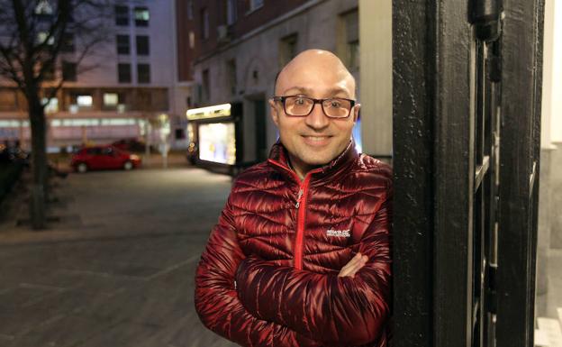 El actor leonés, Jesús Vidal, ganador del premio Goya al mejor actor revelación por su papel en la película 'Campeones'. 