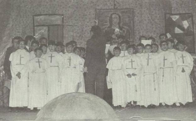 Exseminaristas del Seminario Menor de La Bañeza. 