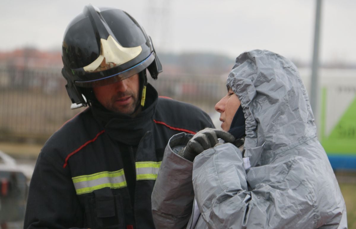 Fotos: Simulacro de los Bomberos de León