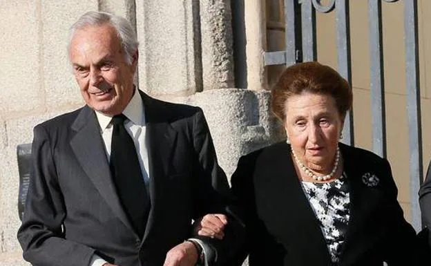 La infanta Margarita junto a su marido, Carlos Zurita. 