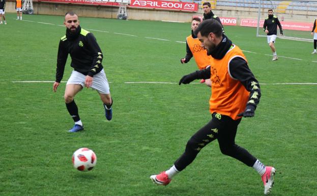 Un entrenamiento del equipo en el Reino de León.