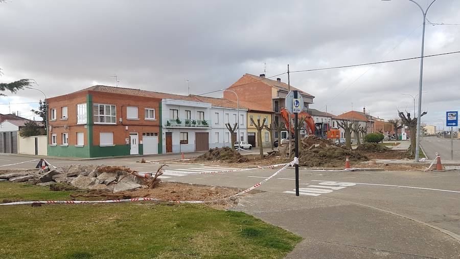 Estado de las obras en Santa María del Páramo. 