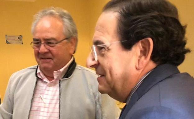 El senador leonés Luiz Aznar con el presidente de la Asamblea Nacional, Gustavo Porras (FSLN).