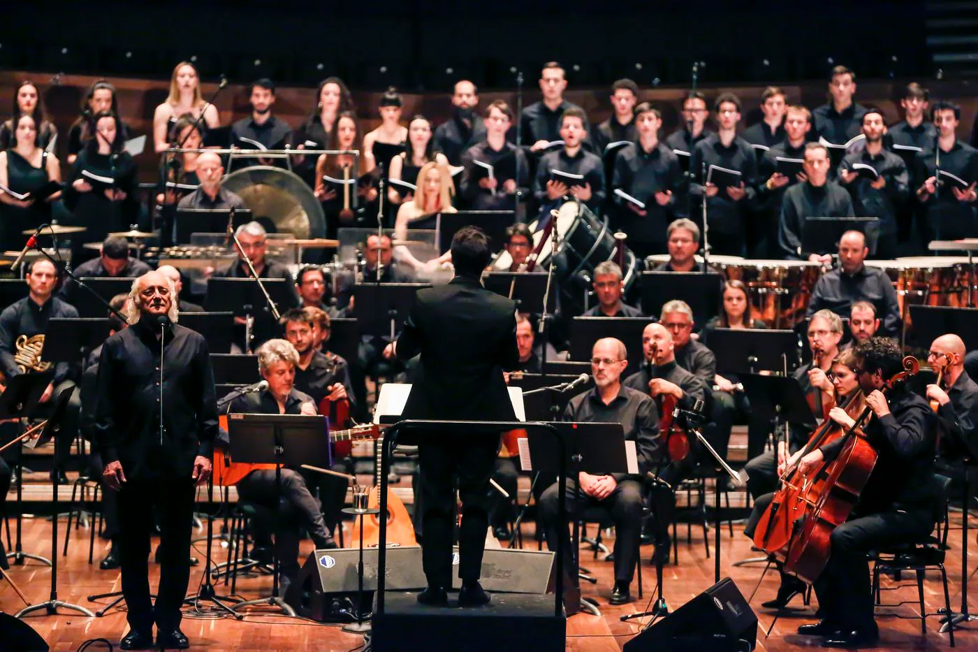 Un instante de la actuación celebrada este viernes en el Auditorio Ciudad de León.