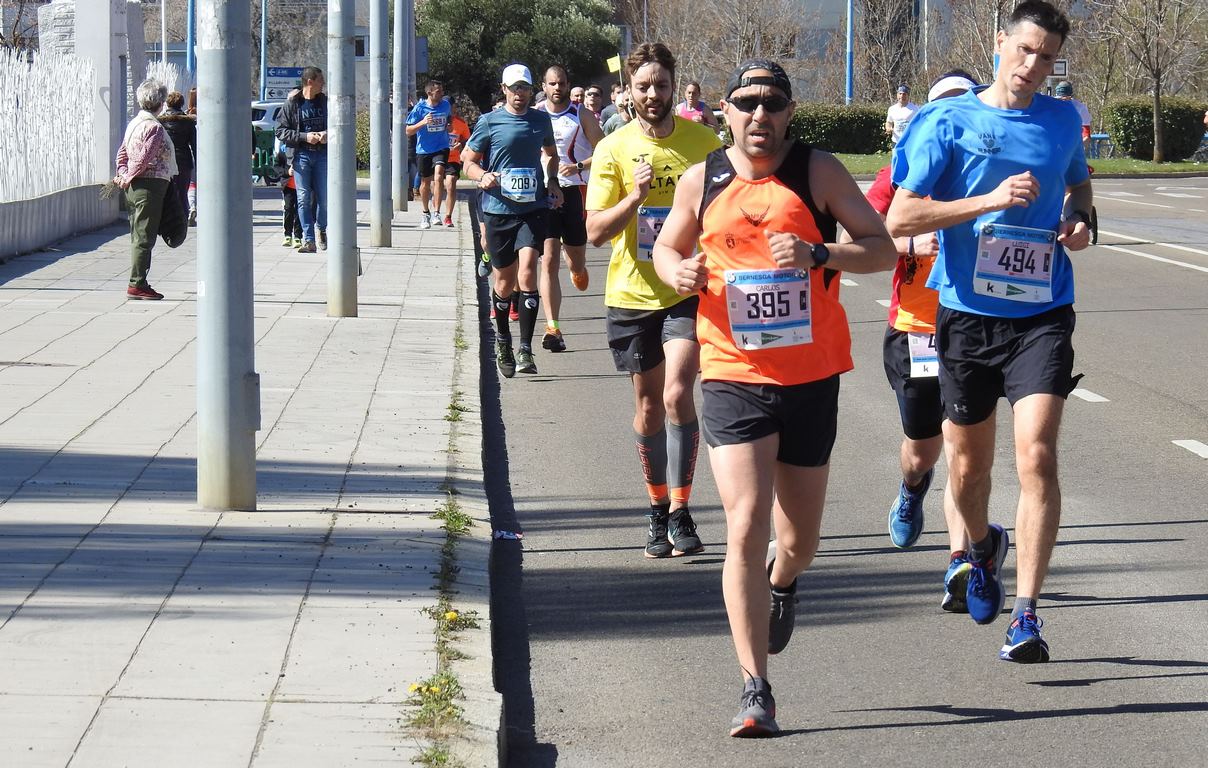 Las calles de León han acogido en la jornada dominical y con una gran participación su tradicional 'Media maratón'. La jornada se ha visto acompañada por el buen tiempo.