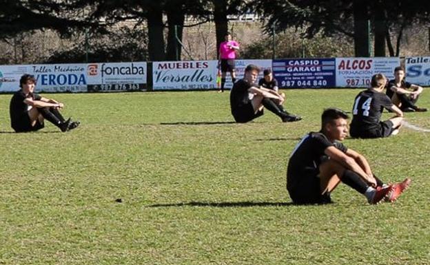 Protesta de los jugadores del CD Ejido.