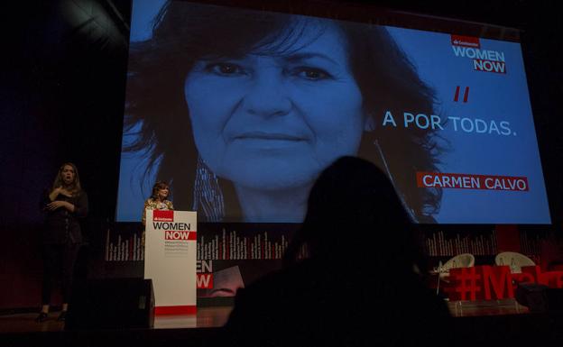 La vicepresidenta del Gobierno, Carmen Calvo.