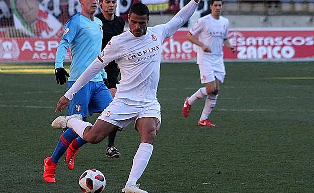 Aridane, en un partido con la Cultural.