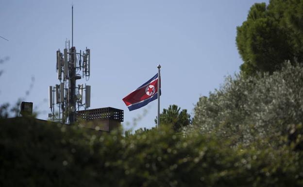 Embajada de Corea del Norte, en Madrid.