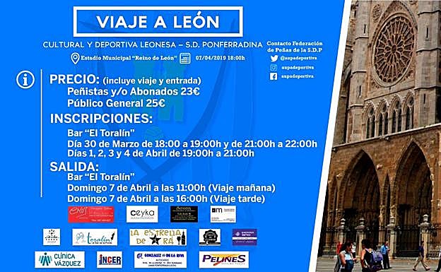 Organizan viaje de la afición de la Ponferradina a León