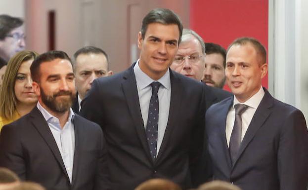 Galería. Visita de Pedro Sánchez al Incibe de León. 