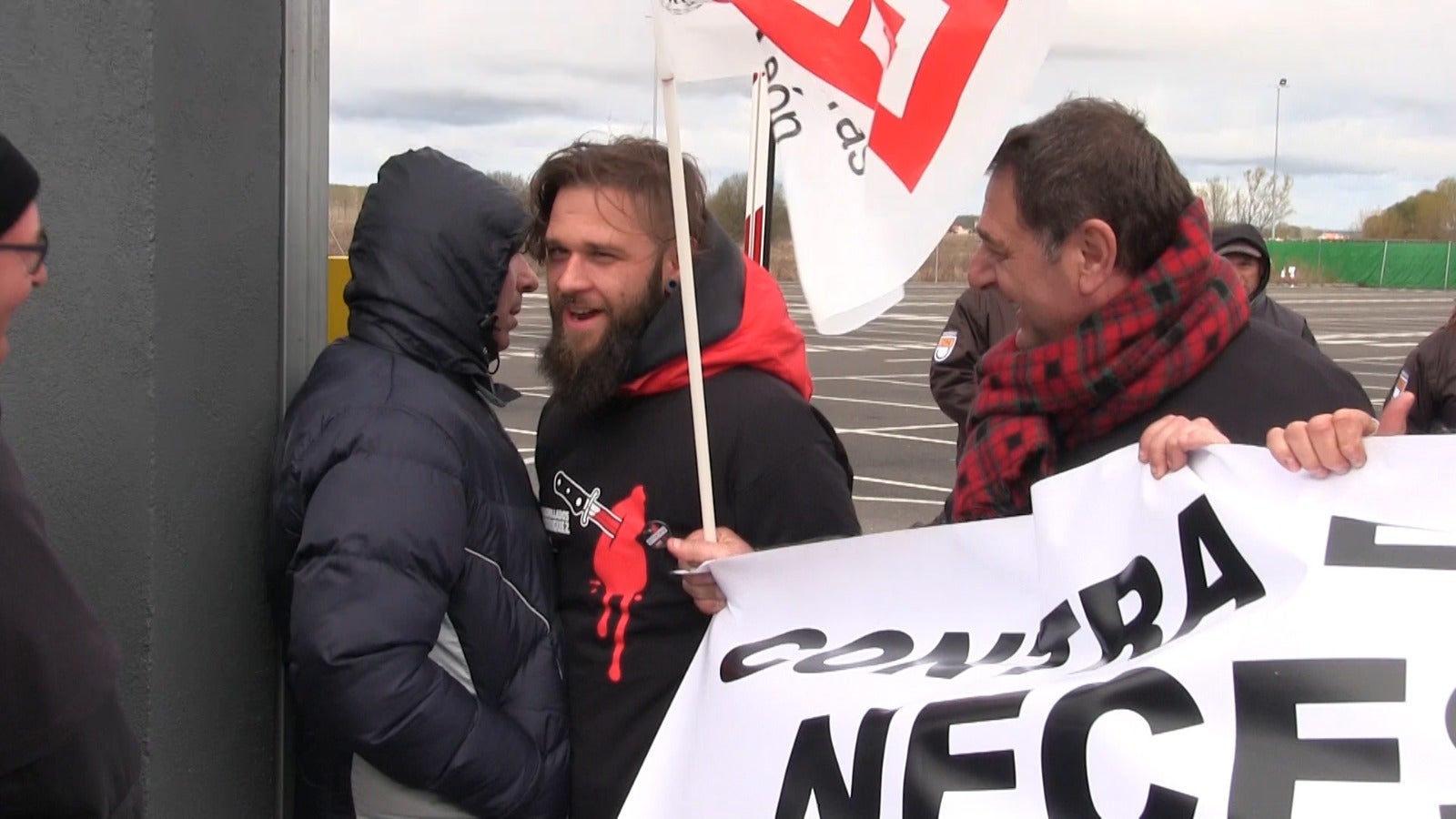 Fotos: Los trabajadores de Embutidos Rodríguez vuelven a la calle