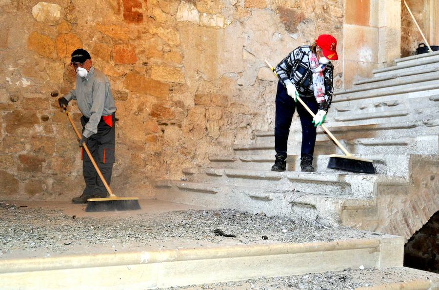 Fotos: Hacendera de Promonumenta y Mansilla Mayor en el monasterio de Sandoval