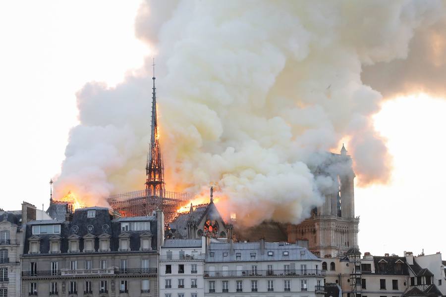 Fotos: Las imágenes del incendio de la Catedral de Notre Dame