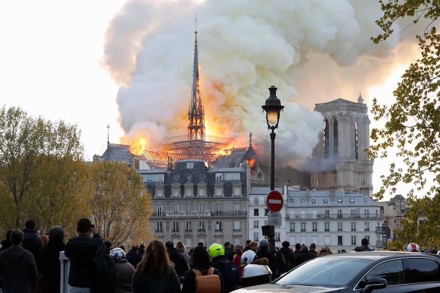 Fotos: Las imágenes del incendio de la Catedral de Notre Dame