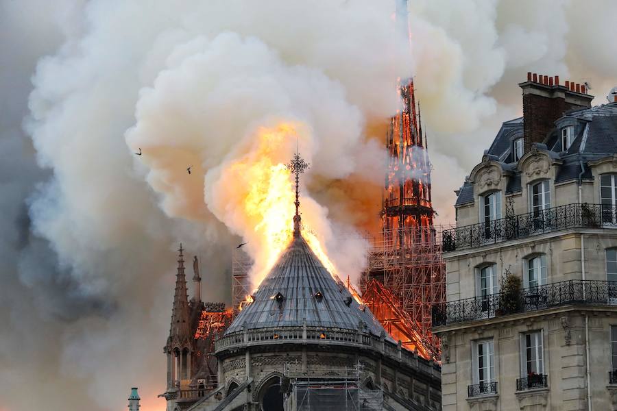 Fotos: Las imágenes del incendio de la Catedral de Notre Dame