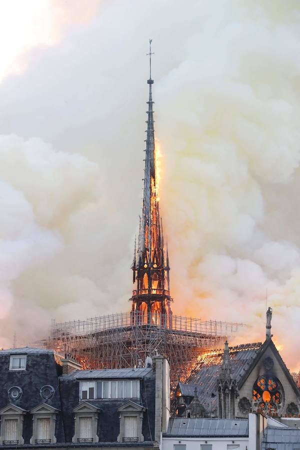 Fotos: Las imágenes del incendio de la Catedral de Notre Dame