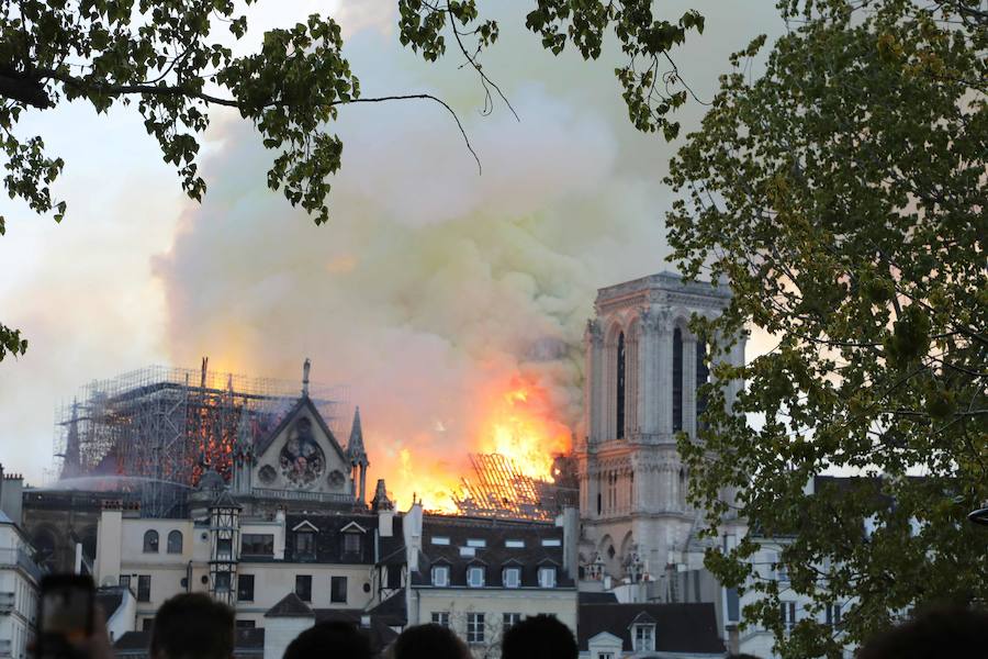 Fotos: Las imágenes del incendio de la Catedral de Notre Dame