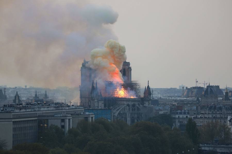 Fotos: Las imágenes del incendio de la Catedral de Notre Dame