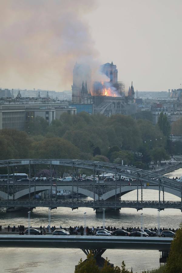 Fotos: Las imágenes del incendio de la Catedral de Notre Dame