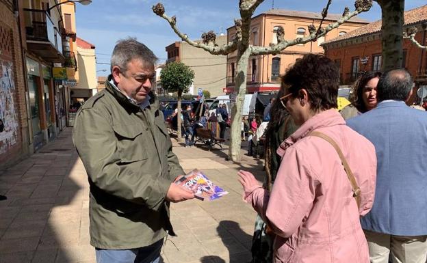 El candidato de Ciudadanos, en Sahagún.