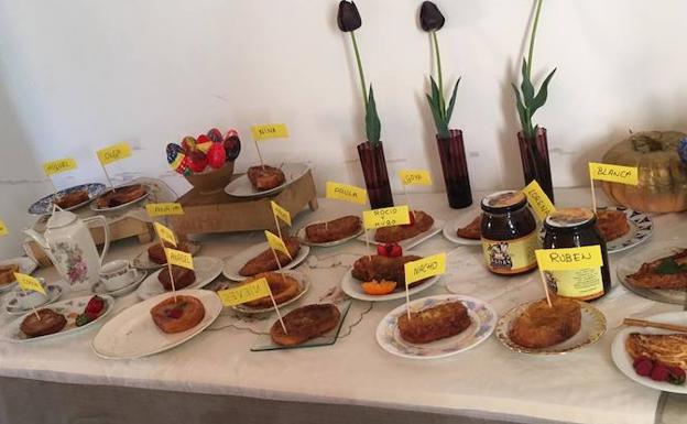 Muestra de algunas de las torrijas presentadas. 