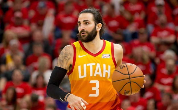 Ricky Rubio, con el balón. 