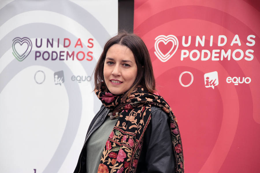 Fotos: La candidata de Unidas Podemos al Congreso por León, Ana Marcello