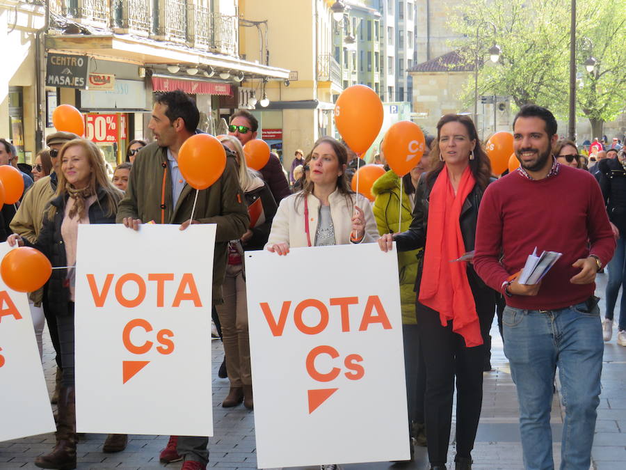 Fotos: Ciudadanos despide su campaña en el centro de León