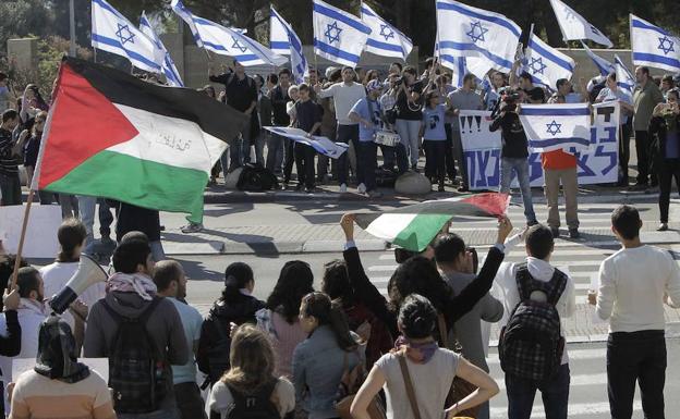 Manifestación en Jerusalén. 