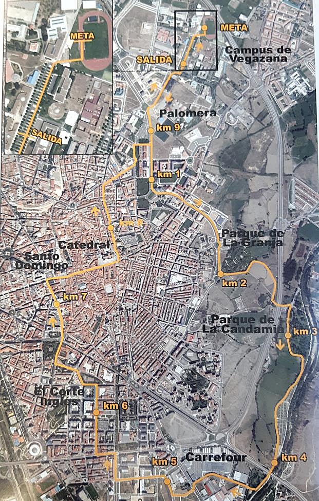 Recorrido de la carrera.