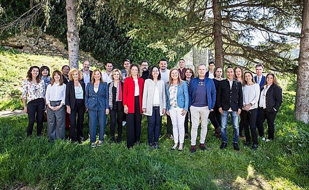 Foto de familia de la candidatura.