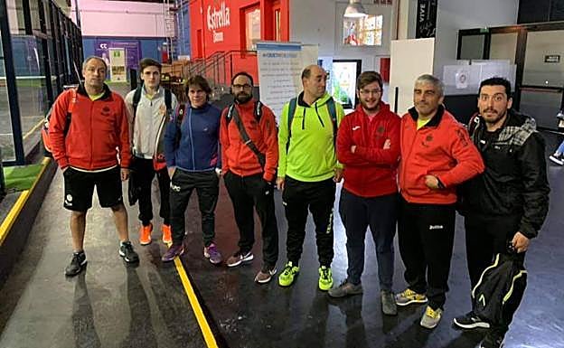 Jugadores del León Pádel Club. 