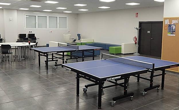 Interior del Espacio Joven de Camponaraya. 