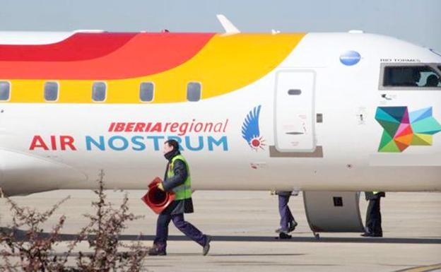 Uno de los aviones de Air Nostrum.