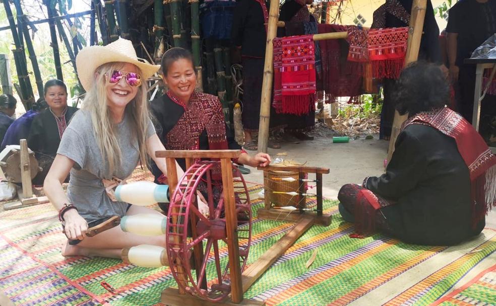 Lafuente, durante su visita a Tailandia.