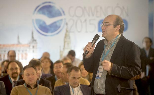 'Ché' Escanciano, durante una convención del PP.