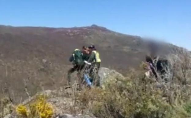 Rescate de un montañero en Sanabria.