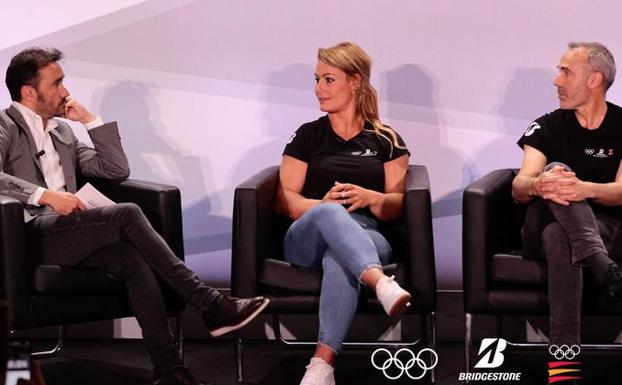 Lydia Valentín, en el acto de Bridgestone.