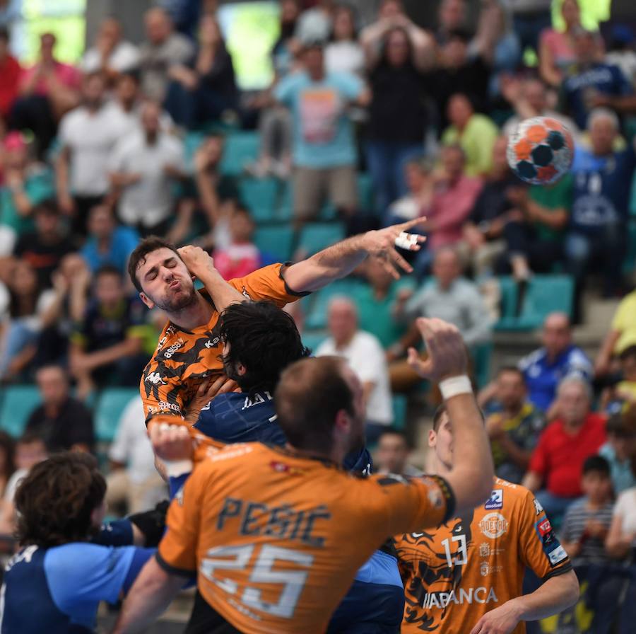 David Fernández, en el partido ante Cangas de la pasada jornada.