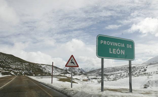 El puerto de San Isidro, en la provincia de León. 