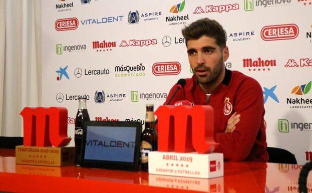 Iván González, en la sala de prensa.