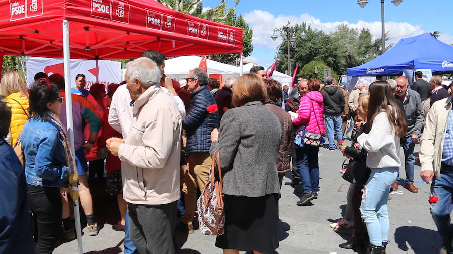 Fotos: El rastro de León, campo de batalla electoral