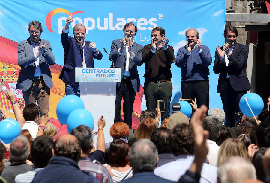 Fotos: Rajoy visita León en un acto de campaña electoral