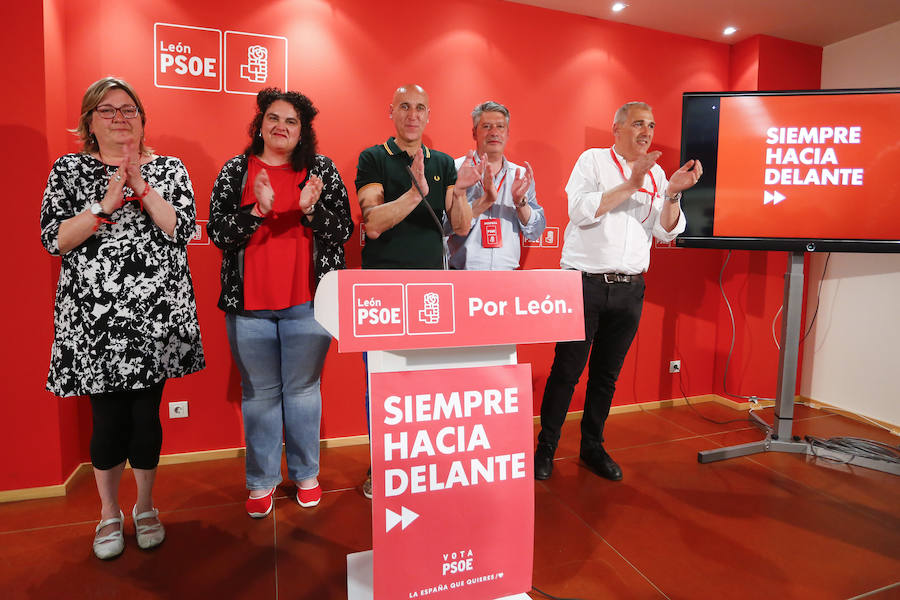 Fotos: Noche electoral en el PSOE de León