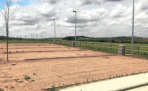 Área de estacionamiento de autocaravanas en Castronuño. 