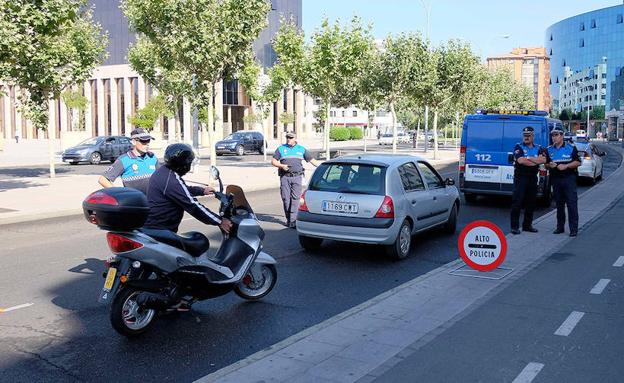 Un control policial en la ciudad.