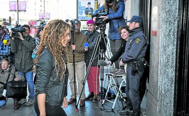 Shakira visitó los juzgados en marzo, en esta ocasión para defenderse de la acusación de plagio. 